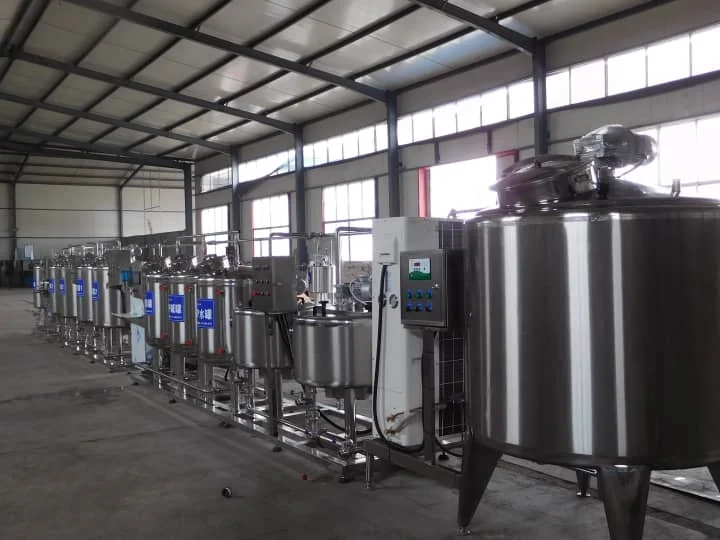 the whole process of yogurt production line